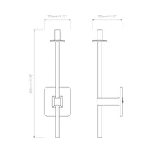 Load image into Gallery viewer, Tacoma Wall Light - line drawing.