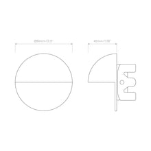 Load image into Gallery viewer, Tivola LED Wall Light - line drawing.