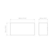 Load image into Gallery viewer, Velo LED Wall Light - line drawing.