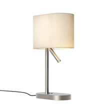 Load image into Gallery viewer, Venn Reader Table Lamp in Matt Nickel.