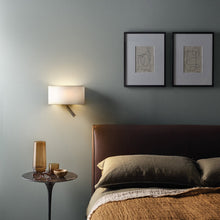 Load image into Gallery viewer, Venn Reader Wall Light in bedroom.