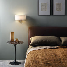 Load image into Gallery viewer, Venn Reader Wall Light in bedroom.