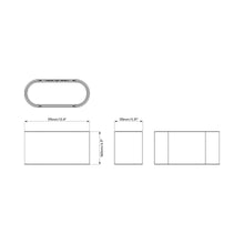 Load image into Gallery viewer, Venn Wall Light - line drawing.