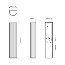 Load image into Gallery viewer, Versailles LED Wall Light - line drawing.