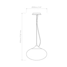 Load image into Gallery viewer, Zeppo Pendant Light - line drawing.