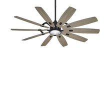 Load image into Gallery viewer, Barn LED Ceiling Fan in Coal/Seashore Grey.