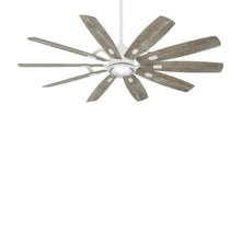Load image into Gallery viewer, Barn LED Ceiling Fan in Flat White/Savannah Grey.