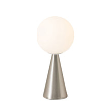 Load image into Gallery viewer, Bilia Table Lamp in Satin Nickel (Large).