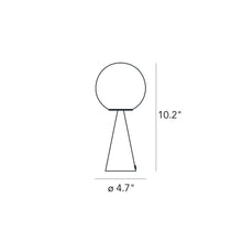 Load image into Gallery viewer, Bilia Table Lamp - line drawing.