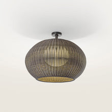 Load image into Gallery viewer, Garota Outdoor Flush Mount Ceiling Light in Detail.