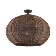 Load image into Gallery viewer, Garota Outdoor Flush Mount Ceiling Light in Detail.
