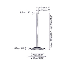 Load image into Gallery viewer, Mediterrània LED Pendant Light - line drawing.