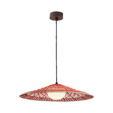 Load image into Gallery viewer, Nans S/55 Outdoor LED Pendant Light in Red.