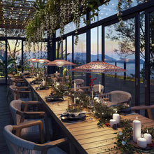 Load image into Gallery viewer, Nans S/55 Outdoor LED Pendant Light in garden.