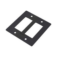 Load image into Gallery viewer, Polycarbonate Wall Plate in Black (2-Gang).