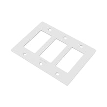 Load image into Gallery viewer, Polycarbonate Wall Plate in White (3-Gang).