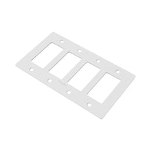 Load image into Gallery viewer, Polycarbonate Wall Plate in White (4-Gang).