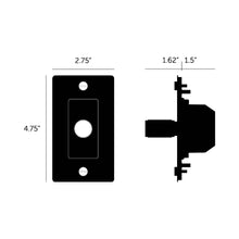 Load image into Gallery viewer, 1G Dimmer Switch - line drawing.