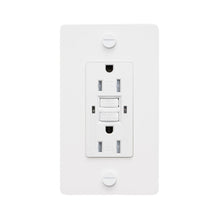 Load image into Gallery viewer, 1G Duplex GFCI Outlet in White (Without Logo).