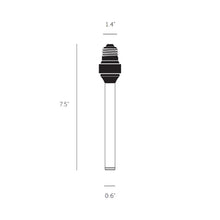 Load image into Gallery viewer, Buster Forked Medium Base 110V LED Bulb - line drawing.