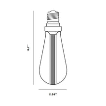 Load image into Gallery viewer, Buster Medium Base 120V LED Bulb - line drawing.