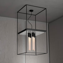 Load image into Gallery viewer, Caged Multi Light Flush Mount Ceiling Light in Detail.