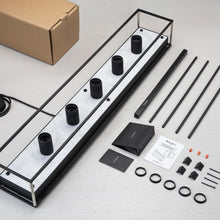 Load image into Gallery viewer, Caged Multi Light Flush Mount Ceiling Light in Detail.