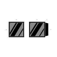 Load image into Gallery viewer, Caged Outdoor Flush Mount Ceiling Light - line drawing.