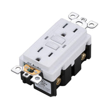 Load image into Gallery viewer, Duplex GFCI Outlet Module in White.