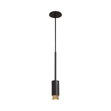 Load image into Gallery viewer, Exhaust Pendant Light in Graphite/Brass (Cross).