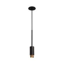 Load image into Gallery viewer, Exhaust Pendant Light in Graphite/Brass (Linear).