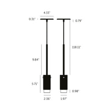 Load image into Gallery viewer, Exhaust Pendant Light - line drawing.
