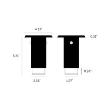 Load image into Gallery viewer, Exhaust Surface Spot Light - line drawing.