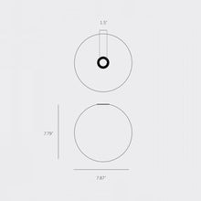 Load image into Gallery viewer, Forked Globe - line drawing.