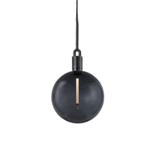 Load image into Gallery viewer, Forked Globe Pendant Light in Gun Metal/Smoked (Large).