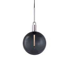 Load image into Gallery viewer, Forked Globe Pendant Light in Steel/Smoked (Large).