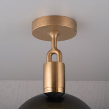 Load image into Gallery viewer, Forked Semi Flush Mount Ceiling Light in Detail.