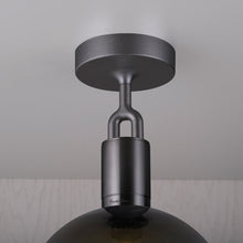 Load image into Gallery viewer, Forked Semi Flush Mount Ceiling Light in Detail.