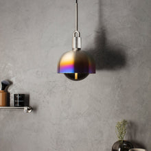 Load image into Gallery viewer, Forked Shade Globe Pendant Light in living room.