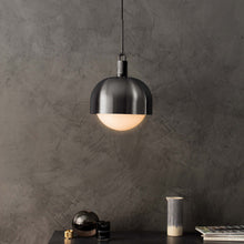 Load image into Gallery viewer, Forked Shade Globe Pendant Light in living room.