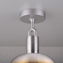 Load image into Gallery viewer, Forked Shade Globe Semi Flush Mount Ceiling Light in Detail.
