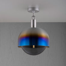 Load image into Gallery viewer, Forked Shade Globe Semi Flush Mount Ceiling Light in Detail.