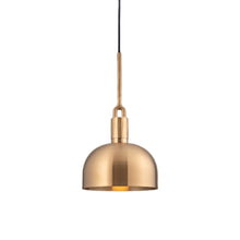 Load image into Gallery viewer, Forked Shade Pendant Light in Brass (Medium).