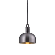 Load image into Gallery viewer, Forked Shade Pendant Light in Gun Metal (Medium).