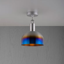 Load image into Gallery viewer, Forked Shade Semi Flush Mount Ceiling Light in Detail.