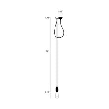 Load image into Gallery viewer, Hooked Nude Pendant Light - line drawing.