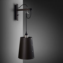 Load image into Gallery viewer, Hooked Wall Light in Graphite/Steel (Large).