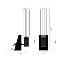 Load image into Gallery viewer, Stoned Table Lamp - line drawing.
