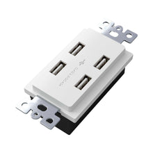 Load image into Gallery viewer, USB Outlet Module in White.