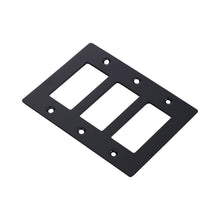 Load image into Gallery viewer, Wall Plate in Black/Without Logo (3-Gang).